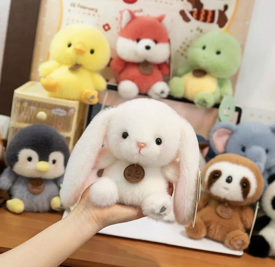 Assorted cuddly animal plush collection