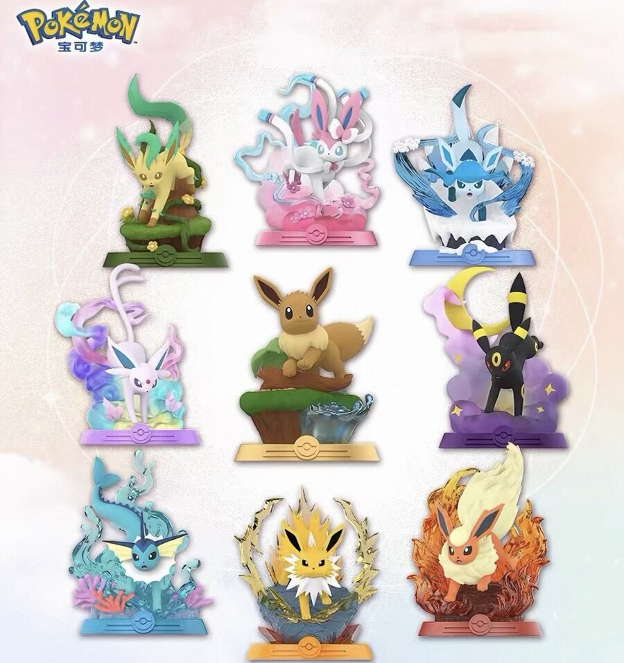 Pokémon Eevee evolutions full figure lineup