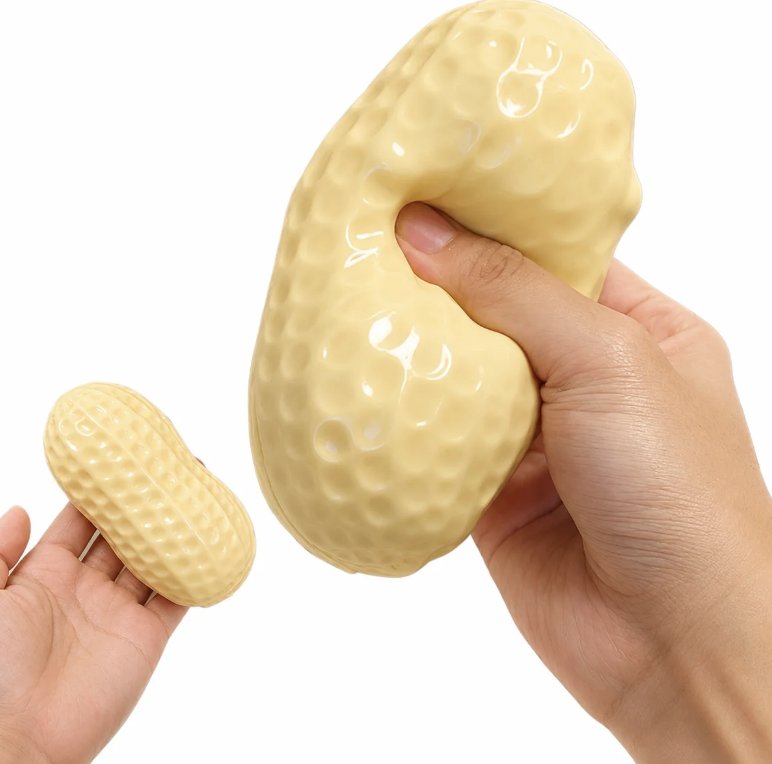 Crunchy Squishy jumbo peanut toy